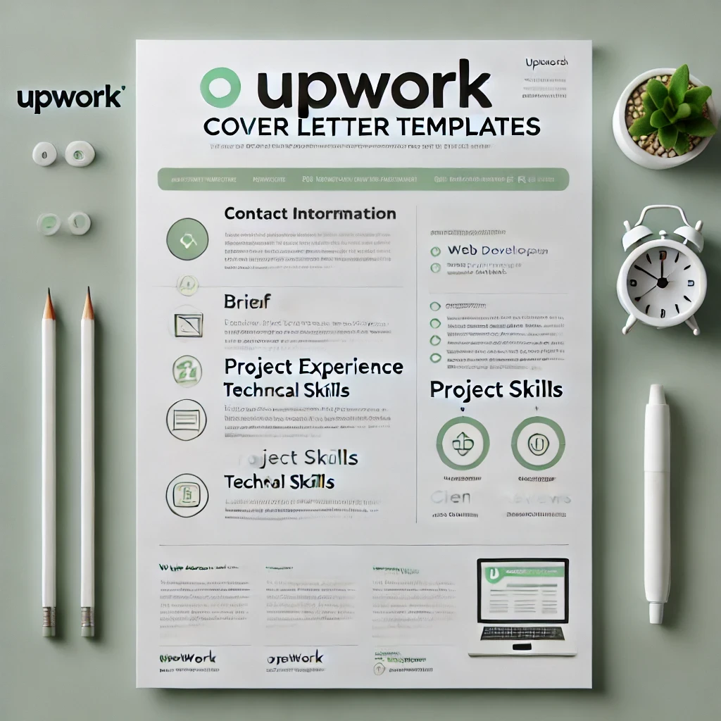 Upwork profile of a web developer